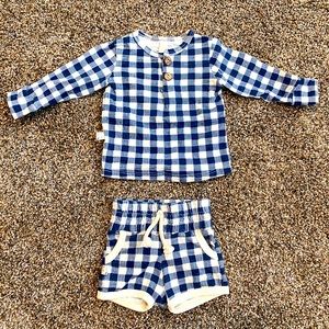 Baby boy Childhoods clothing plaid outfit